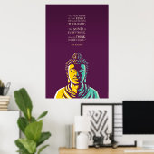 Buddha Zitat: Der Geist ist alles Poster (Heimbüro)