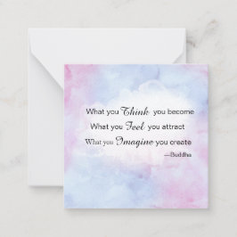 *~ Buddha Zitat Inspiration AP62 Note Card Mitteilungskarte