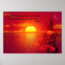 Buddha Zitat Inspiration spirituelles Poster