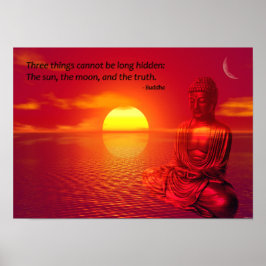 Buddha Zitat Inspiration spirituelles Poster