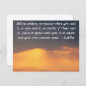 Buddha-Zitat inspiriere motivierend Einladung (Vorne/Hinten)