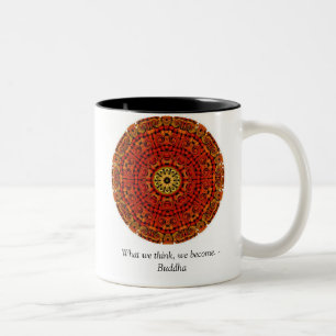 Buddha-Zitat inspirieren motivierend Zweifarbige Tasse