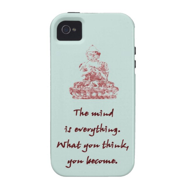 Buddha-Zitat iPhone 4/4S Fall Case-Mate iPhone Hülle (Rückseite)