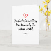 Buddha-Zitat Karte (Gelbe Blume)