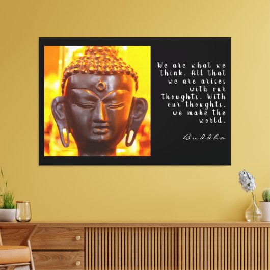 Buddha Zitat Leinwanddruck (Insitu (Wohnzimmer))