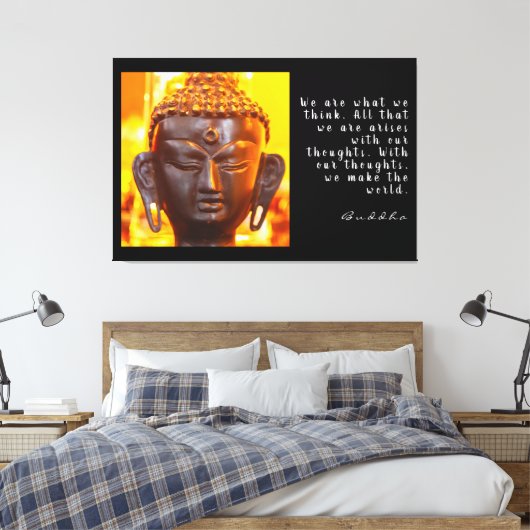 Buddha Zitat Leinwanddruck (Insitu (Schlafzimmer))