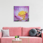 Buddha Zitat Lotus Blume Leinwanddruck (Insitu (Wohnzimmer))