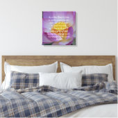 Buddha Zitat Lotus Blume Leinwanddruck (Insitu (Schlafzimmer))