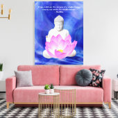 Buddha Zitat Lotus Blume Leinwanddruck (Insitu (Wohnzimmer))