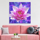 Buddha Zitat Lotus Blume Leinwanddruck (Insitu (Wohnzimmer))