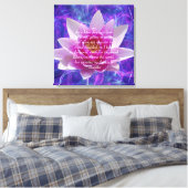 Buddha Zitat Lotus Blume Leinwanddruck (Insitu (Schlafzimmer))