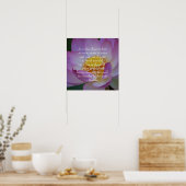 Buddha Zitat Lotus Blume Poster (Küche)