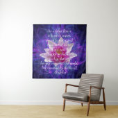 Buddha Zitat Lotus Blume Wandteppich (Beispiel)