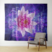 Buddha Zitat Lotus Blume Wandteppich (Beispiel (Horizontal))