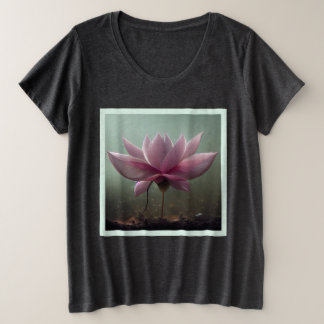 Buddha Zitat: Meinungen 2 Seiten PINK lotus Große Größe T-Shirt