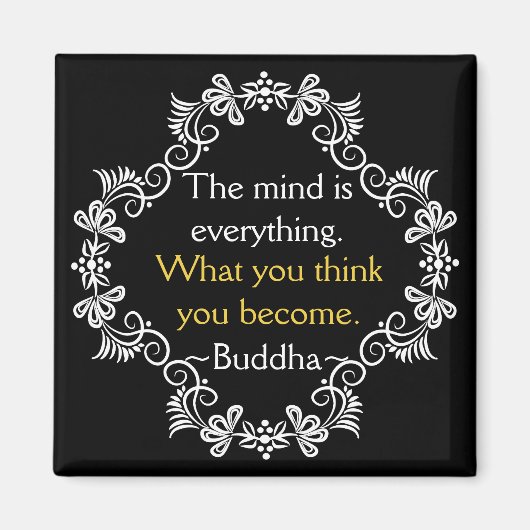 Buddha Zitat: motivierend Gedanken Magnet (Vorne)