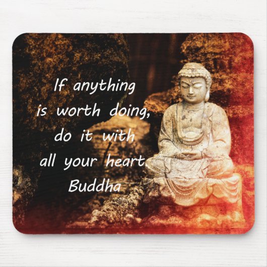 Buddha-Zitat Mousepad (Vorne)