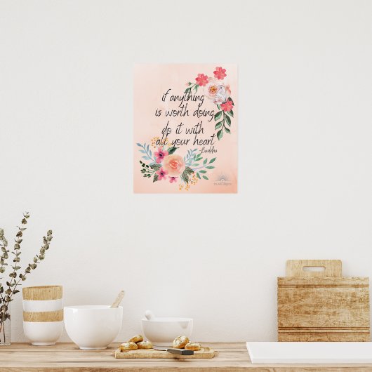 Buddha Zitat Poster (Küche)