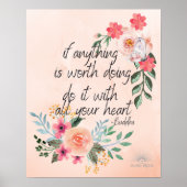 Buddha Zitat Poster (Vorne)