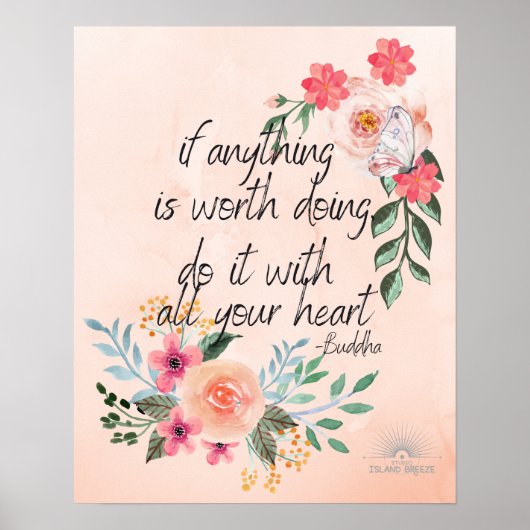 Buddha Zitat Poster (Vorne)