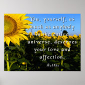 Buddha Zitat Poster (Vorne)