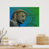 Buddha-Zitat Poster (Küche)