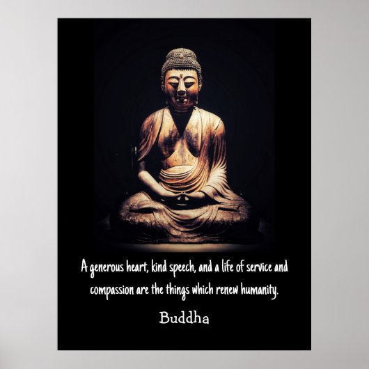 Buddha Zitat Poster (Vorne)