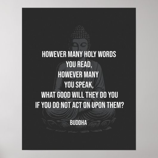 Buddha-Zitat Poster (Vorne)