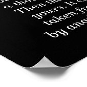 Buddha Zitat - Poster Art (Ecke)