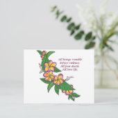 Buddha Zitat Postkarte (Stehend Vorderseite)