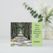 Buddha-Zitat — Postkarte (Stehend Vorderseite)