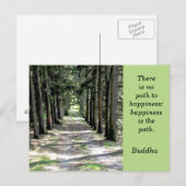 Buddha-Zitat — Postkarte (Vorne/Hinten)