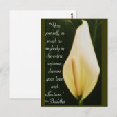 Buddha Zitat Postkarte (Vorne/Hinten)