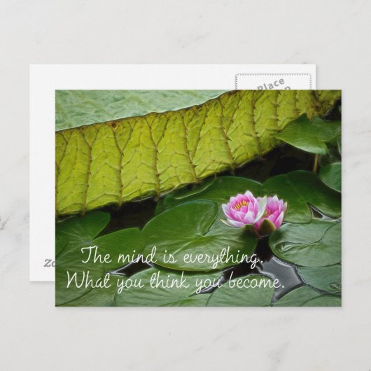 Buddha Zitat Postkarte (Vorne/Hinten)