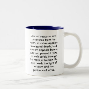 Buddha-Zitat-Tasse Zweifarbige Tasse