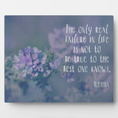 Buddha-Zitat: Treten Sie ein Fotoplatte (Vorderseite)