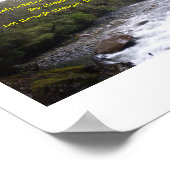 Buddha-Zitat über Beständigkeit Poster (Ecke)