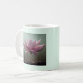 Buddha Zitat über Meinungen Leute PINK lotus Kaffeetasse (Vorderseite Links)