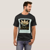 Buddha Zitat über Meinungen Menschen GOLD lotus T-Shirt (Vorne ganz)