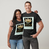 Buddha Zitat über Meinungen Menschen GOLD lotus T-Shirt (Unisex)