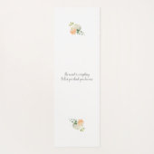 Buddha-Zitat und Blumen Yogamatte (Rückseite)