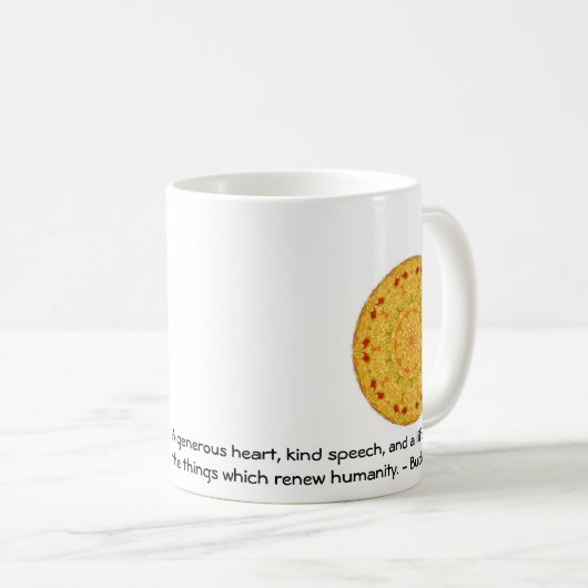 Buddha-ZITAT - unterrichten Sie diese dreifache Kaffeetasse (VorderseiteRechts)