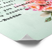 Buddha Zitat Wand Art Poster (Ecke)