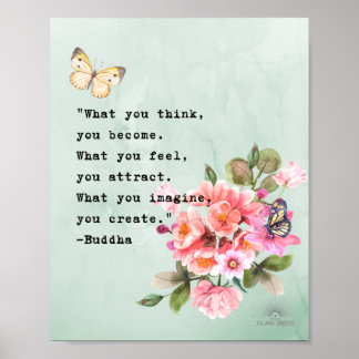 Buddha Zitat Wand Art Poster