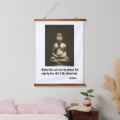 Buddha Zitat Wandteppich Mit Holzrahmen (Schlafzimmer)