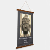 Buddha Zitat Wandteppich Mit Holzrahmen (Gewinkelt)