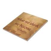 Buddha-Zitat; Was wir denken, werden wir Fliese (Seite)