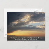 Buddha Zitat - Wenn Sie erkennen, wie perfekt..... Postkarte (Vorne/Hinten)