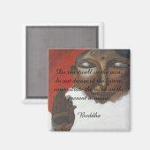 Buddha-Zitat zum bemalten Budha Magnet (Vorderseite/Rückseite)