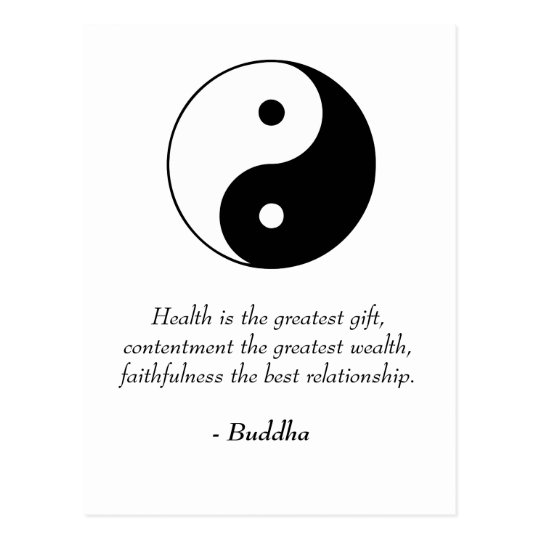 Buddha Zitate Gesundheit Zufriedenheit Treue Postkarte Zazzle De